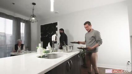Dad And Step Son Will Have A Good Time
