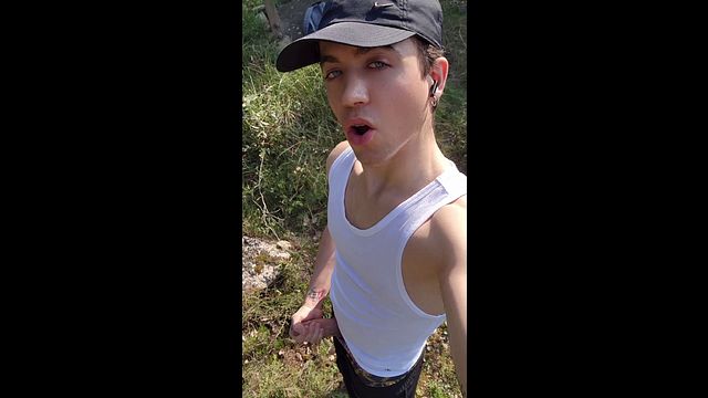 Masturbating Twink Explodes in Wild Solo