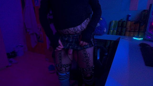 Femboy Masturbates and Feeds Cum to Plushie