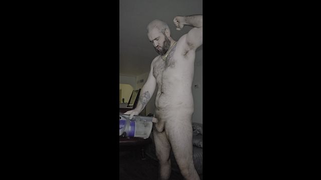 Guy Gets Sucked Off with Vacuum