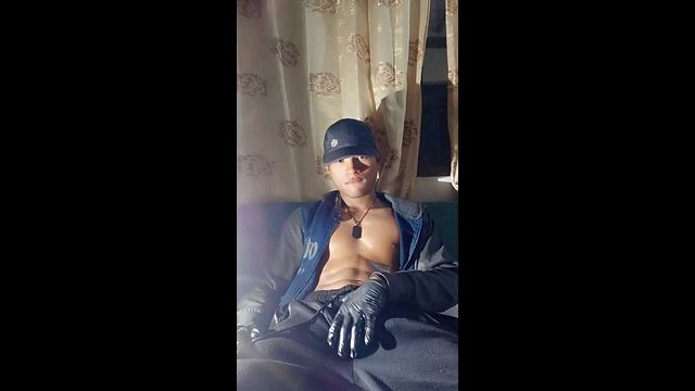 Sweaty Guy Sniffs Feet, Strokes Big Cock