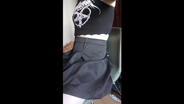 Femboy Exposes Small Cock and Fat Ass