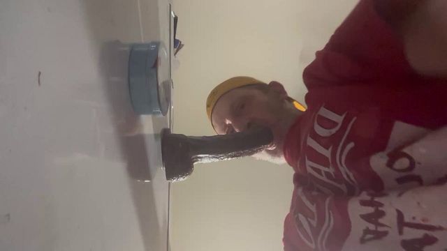 Daddy Stretches His Throat for Deep Throating
