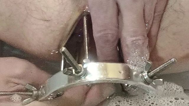 Gay Anal Closeup with Huge Dildo