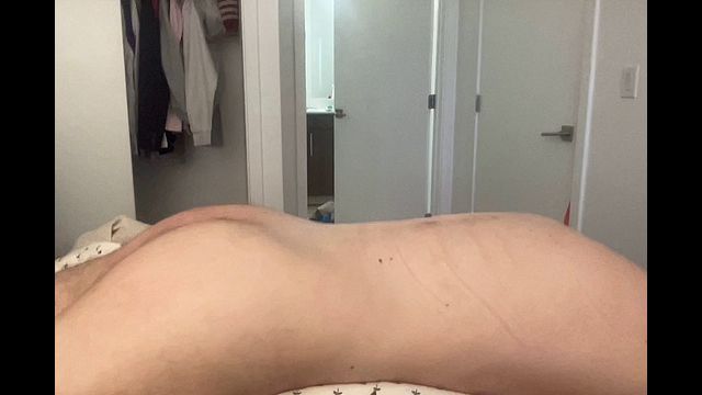 College Boy Masturbates with Pillow Humping