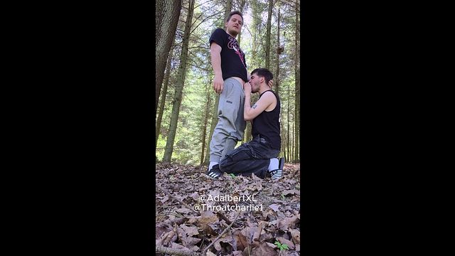 Hung Top Facefucks and Breeds Younger Boy Outdoors