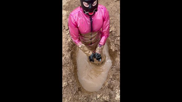 Sissy Boy Bound & Gagged with Latex Butt Plug