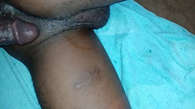 Daddy's Big Black Cock Teased in Erotic Scene