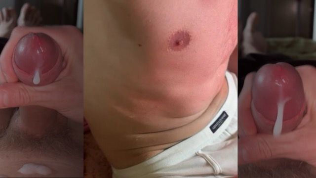 Solo Guy Jerks Off His Big Cock