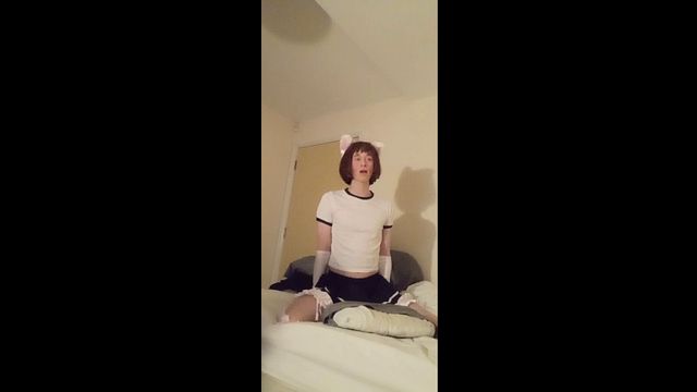 Femboy Humps Pillow in Solo Action