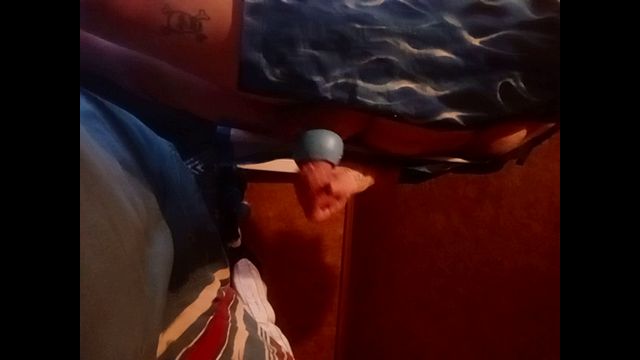 Muscular Guy Strokes Huge Cock