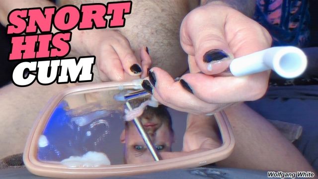 Your Stepdaddy Makes You Snort His Cum - Wolfgang White POV Taboo Roleplay - Thick Cumshot On Mirror