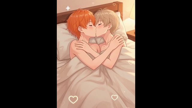 僕とジュンハで裸でベッド