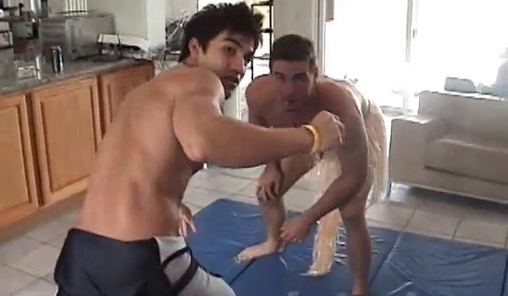 Fraternity Guys Wrestle and Get Naked