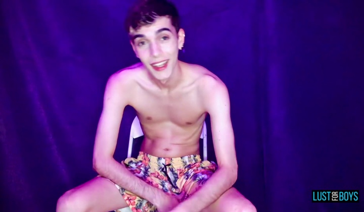 lustforboys: henry evans strokes his long dick with an egg stroker and big bounc  ?