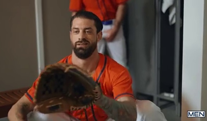 pitching balls catching cum  ?