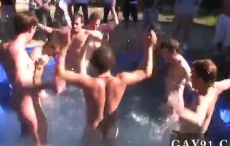 Straight Guy Milked by Group of Gays in Cum Scene