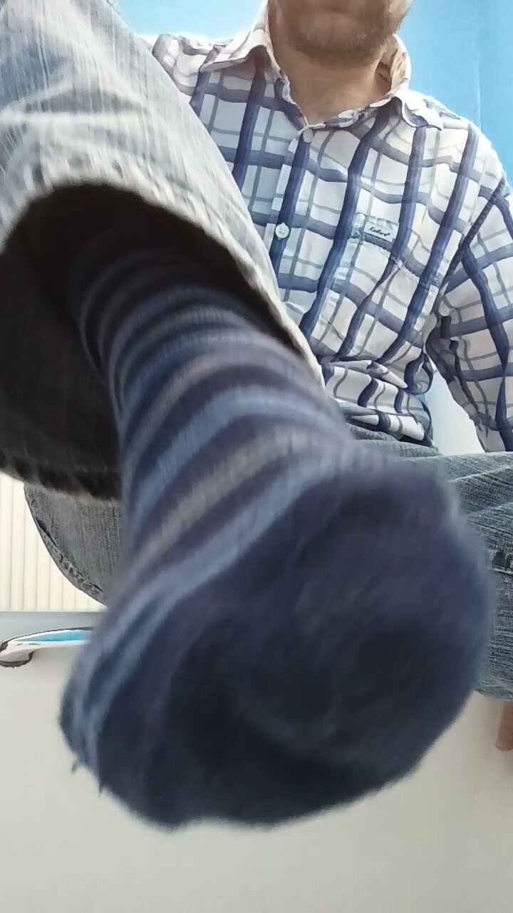 Blue Stripe Sock - Gay HD Stream