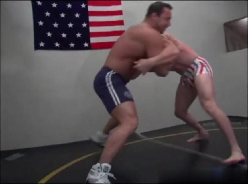 Daddies Engage in Amateur Freestyle Wrestling Submission