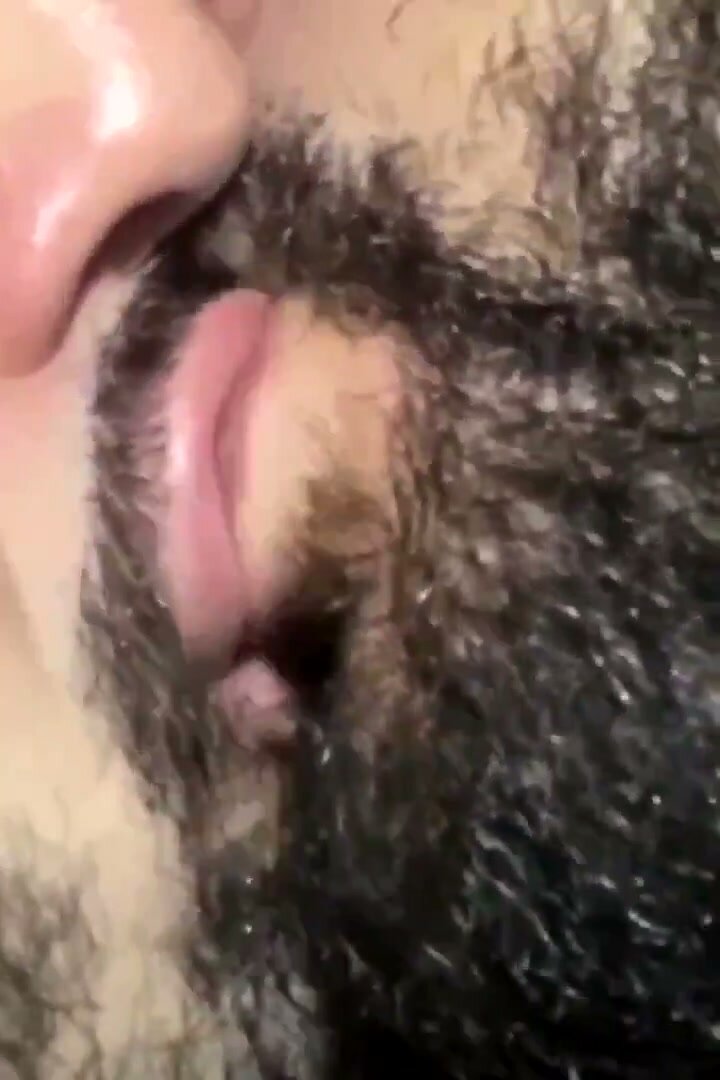 Gay Lovers Share Romantic Kiss