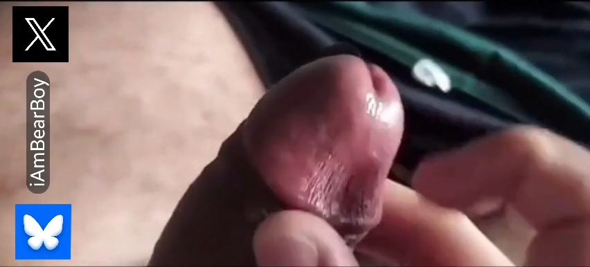 Hairy Bear Shows Off Huge Cock