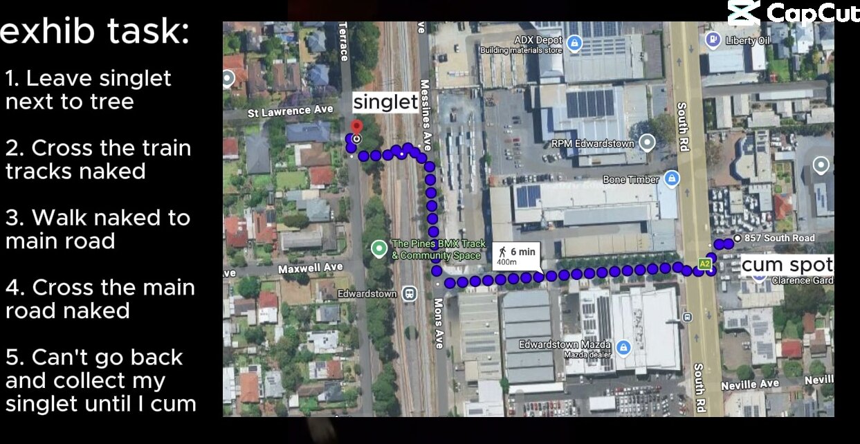 Naked Guy Walks from Train Station Exposed