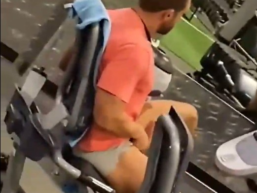 Gym Exhibitionist Shows Off Body