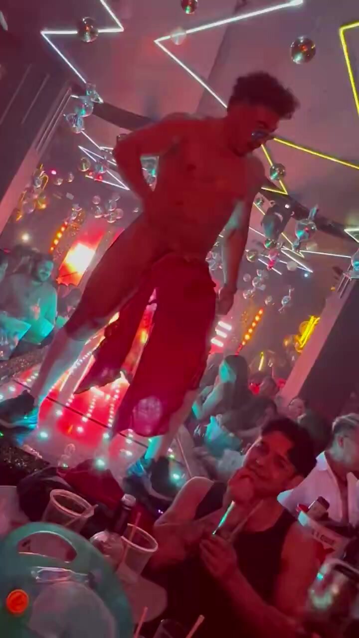Gay Dancer Strips and Jerks Off