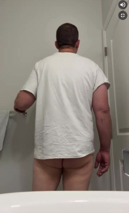 Hairy Daddy Shows Off Huge Cock