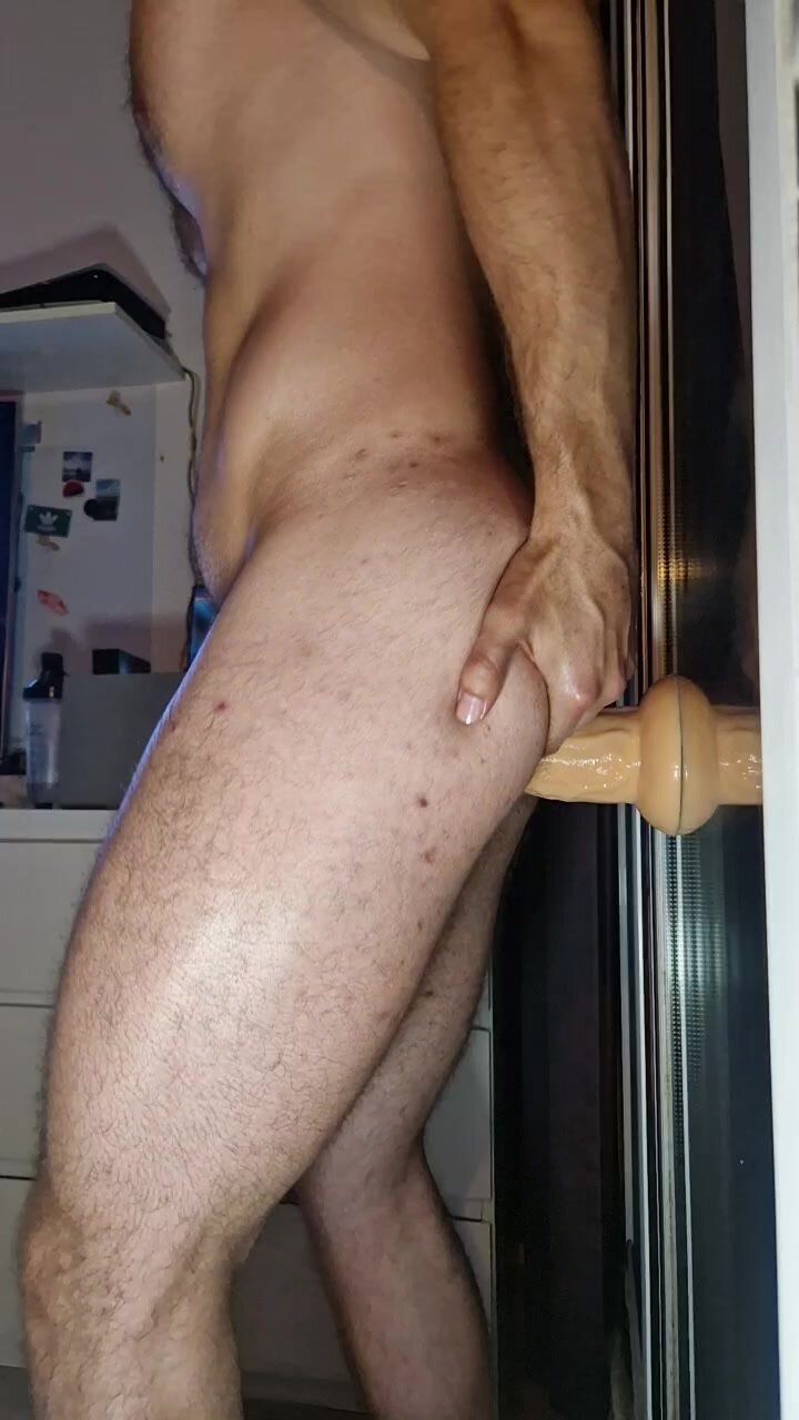 Spanish Twink Masturbates with Dildo