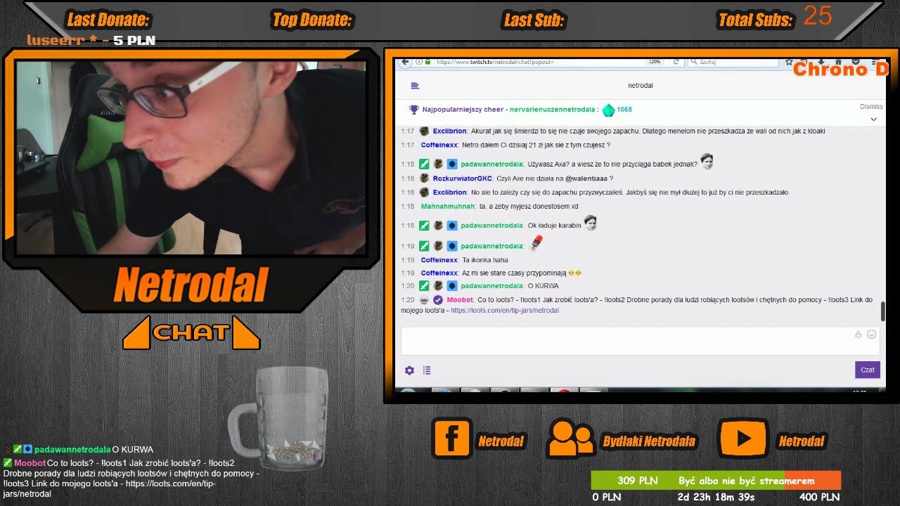 Streamer forgets he
