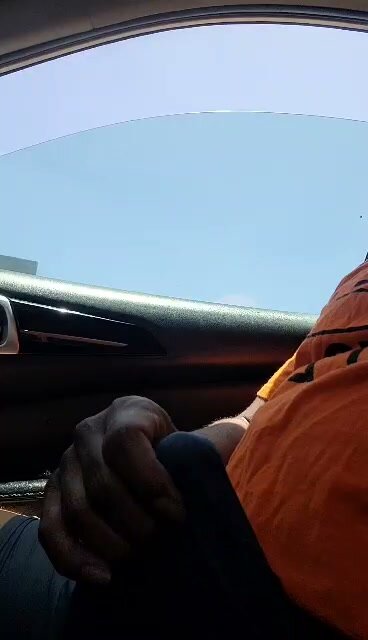 Black Car Stroking His Bulge