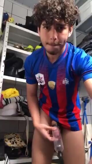Young Cuban guy using penis pump and cumming