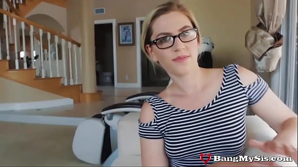 Stepbrother Slides Cock Into Stepsister's Wet Pussy After She Dum