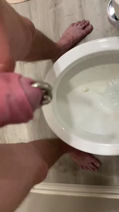Gay Guy With Prince Albert Piercing Struggles To Urinate