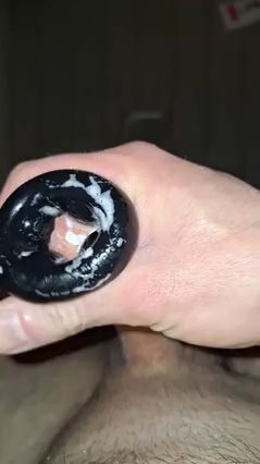 Solo Guy Cums Using Sex Toy