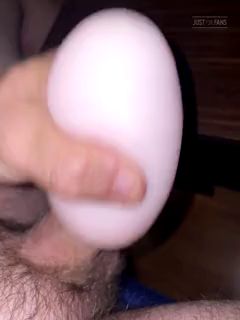 Guy Uses Tenga Egg Knock-off for Solo Masturbation