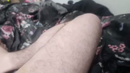 Hairy Fat Guy Shows Off Belly, Legs, Asshole, Dick in POV