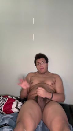 Chubby Guy Masturbates for Self Pleasure