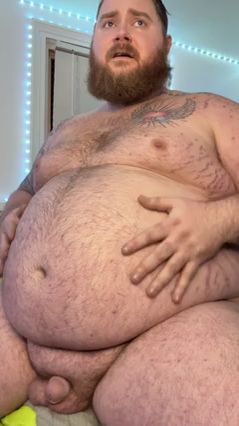 Chubby Guy Encourages Weight Gain for Sex