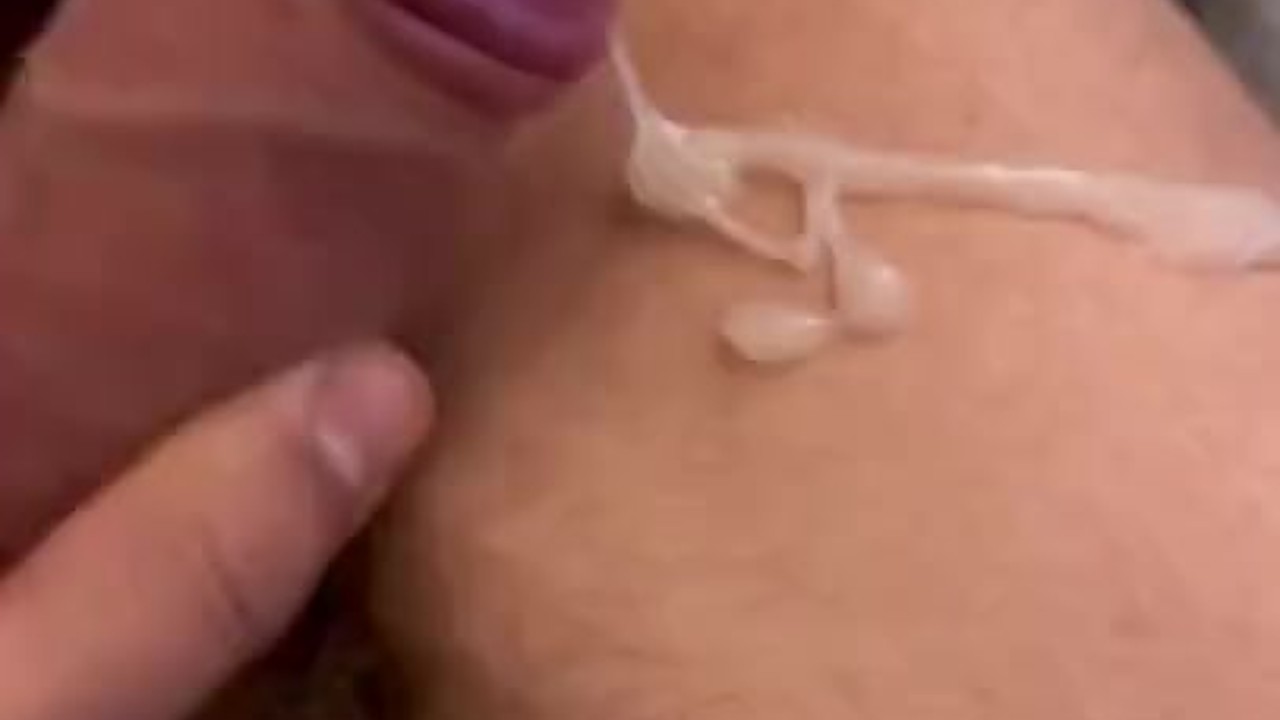 Uncut Cock Cumshot in Quickie