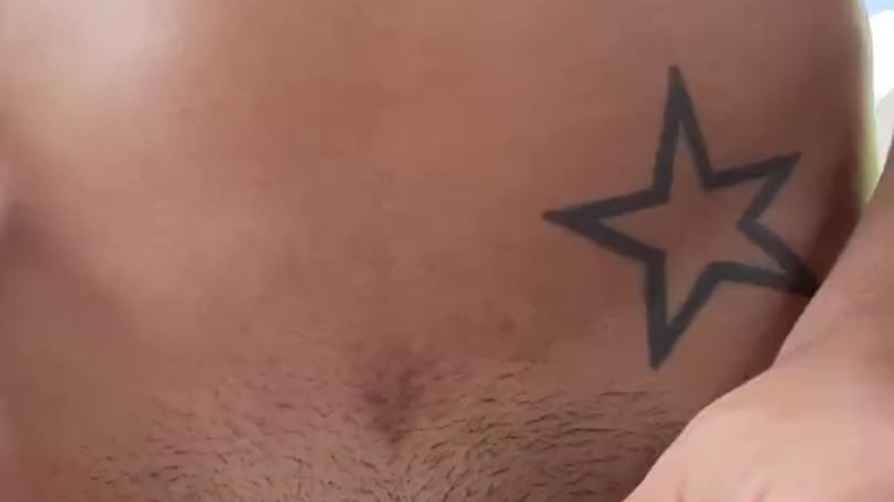 Guy Cums on Rooftop