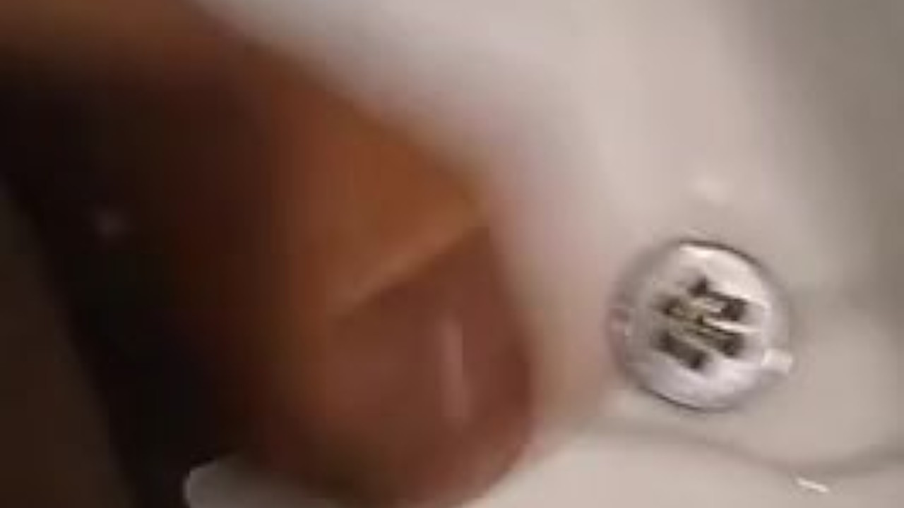 Guy Jerks Off in Bathroom
