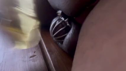 Indian Sissy Rides Dildo to Multiple Orgasms