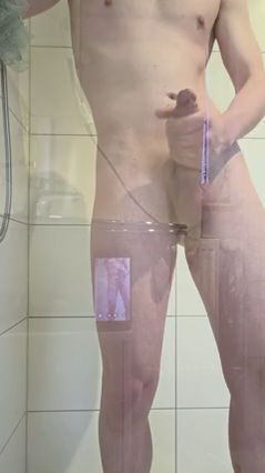 Morning Shower Pissing and Masturbation