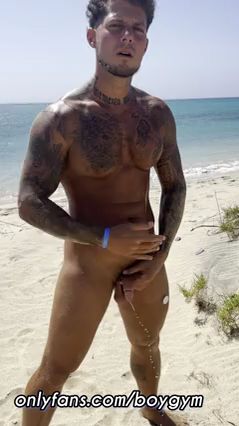 Gay Public Beach Pissing Scene