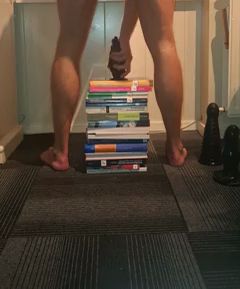 Twink Rides Dildo and Enjoys Fisting