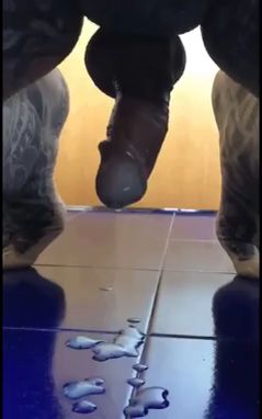 Guy Has Hands-Free Orgasm on Floor
