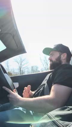 Horny Guy Jerks Off in Car
