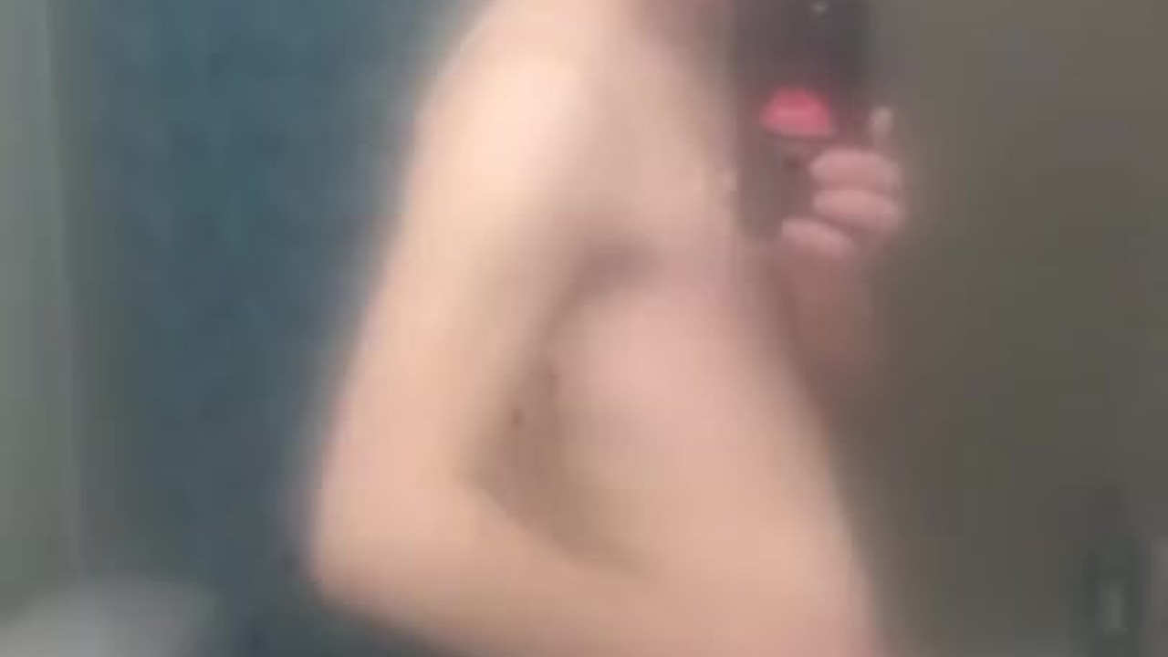 Twink Strips Naked, Shows Off Dick and Hole Before Shower